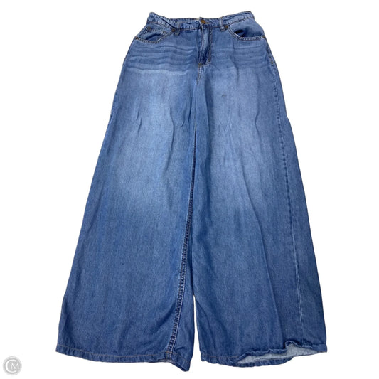 Pants Wide Leg By Oat In Blue Denim, Size: 8