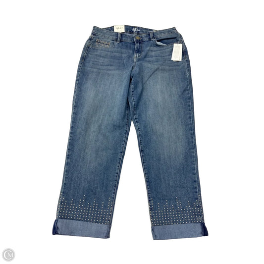 Jeans Boyfriend By Style And Company In Blue Denim, Size: 10