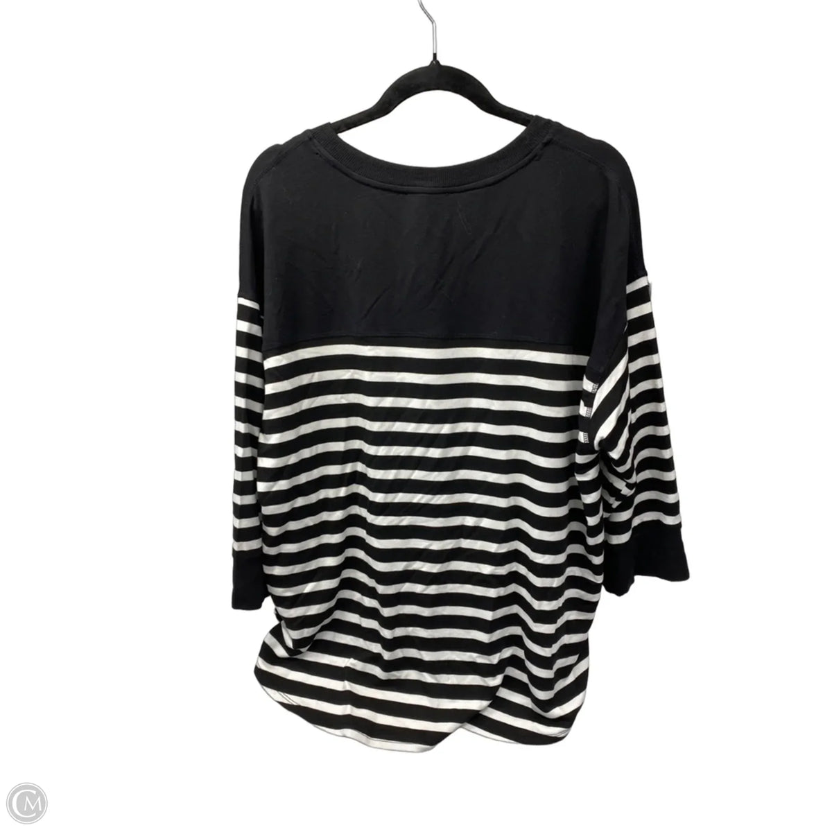Top Long Sleeve By Workshop In Striped Pattern, Size: 2x