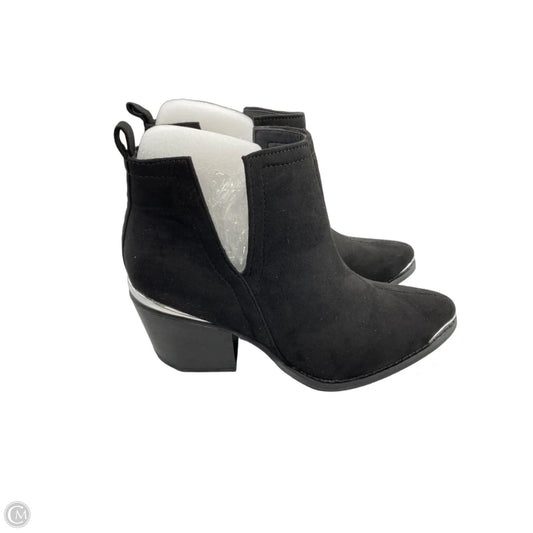 Boots Ankle Heels By Journee In Black, Size: 7