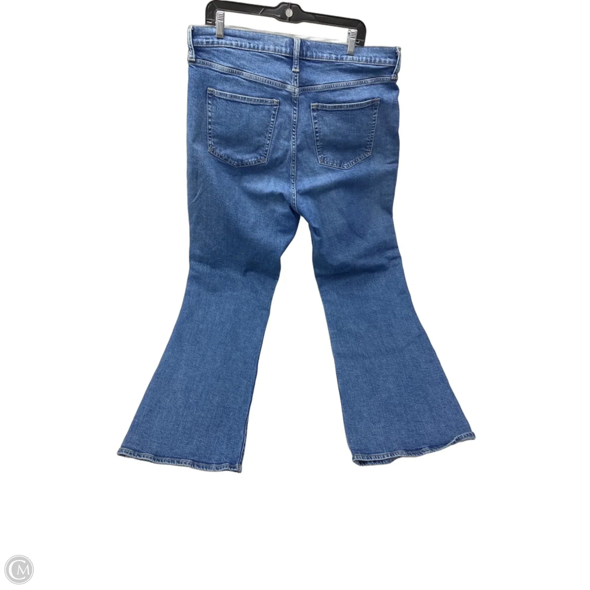 Jeans Flared By Gap In Blue Denim, Size: 18