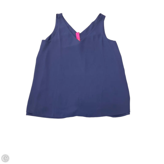 Top Sleeveless Designer By Lilly Pulitzer In Navy, Size: M