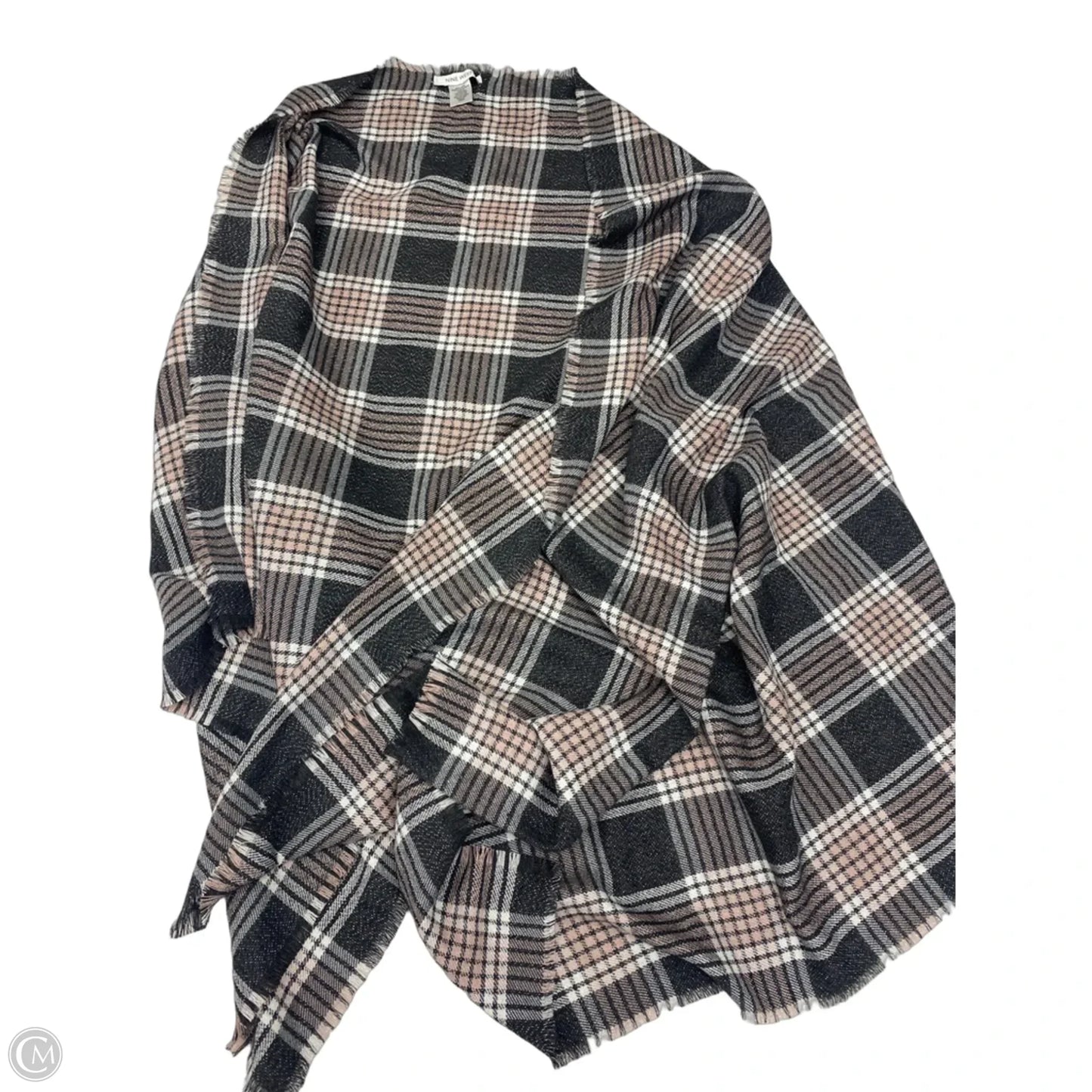 Scarf Winter By Nine West In Grey & Pink