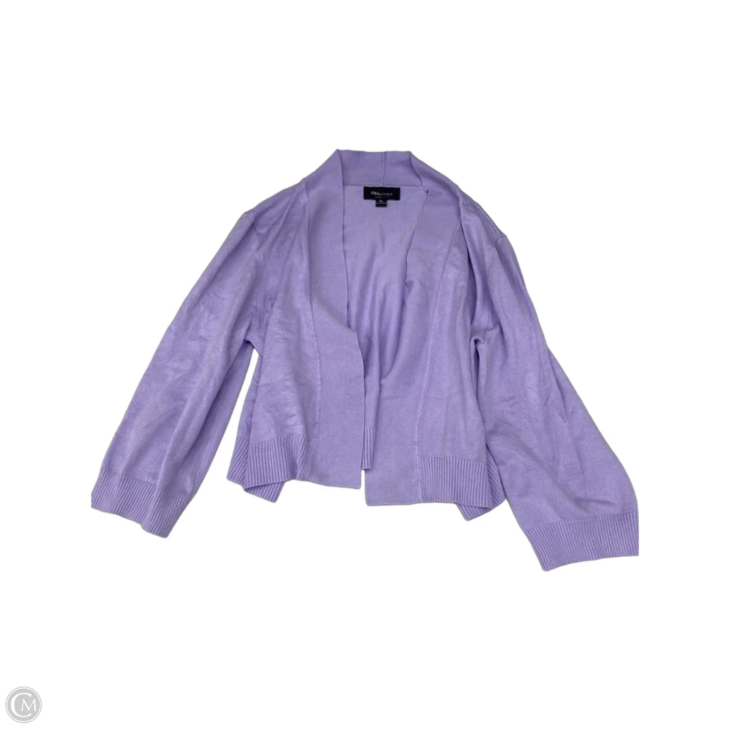 Cardigan By Clothes Mentor In Purple, Size: Xl
