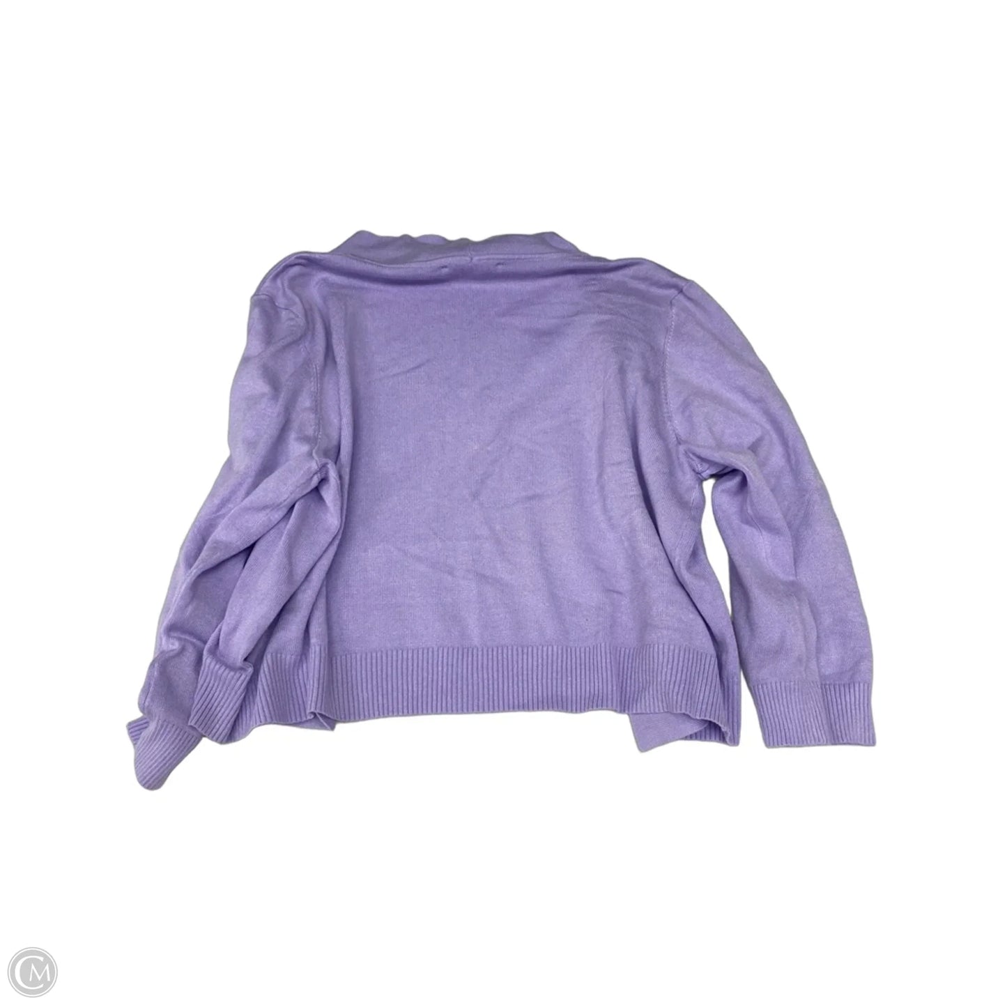Cardigan By Clothes Mentor In Purple, Size: Xl