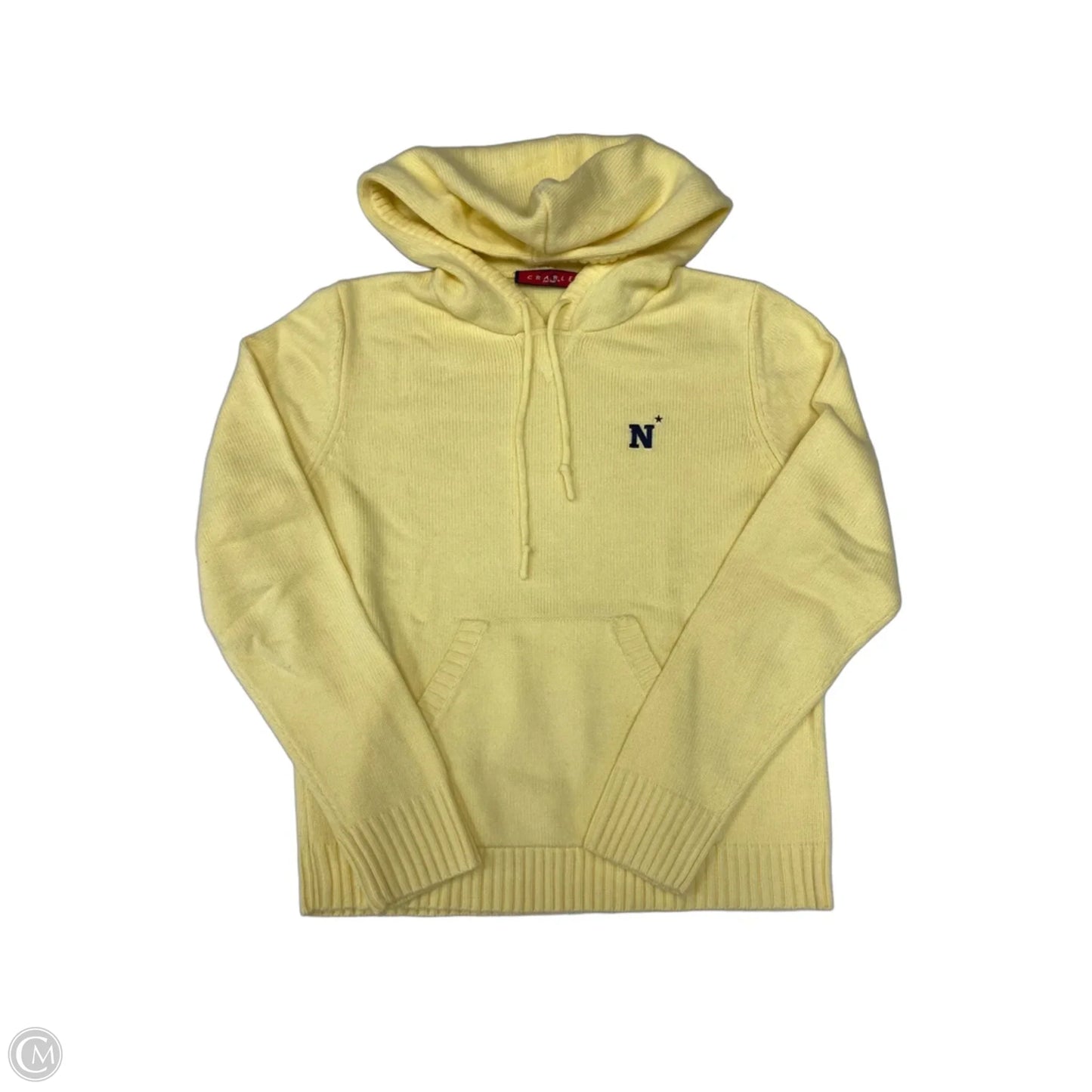 Sweatshirt Hoodie By Clothes Mentor In Yellow, Size: M