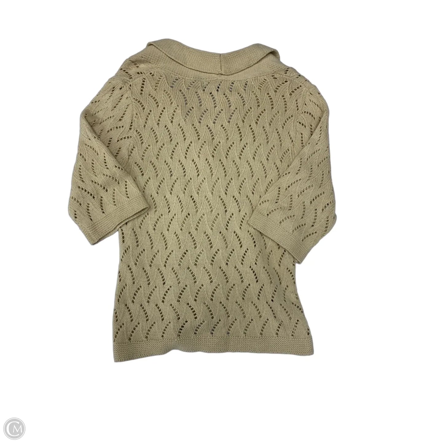 Sweater Cardigan By Clothes Mentor In Beige, Size: M