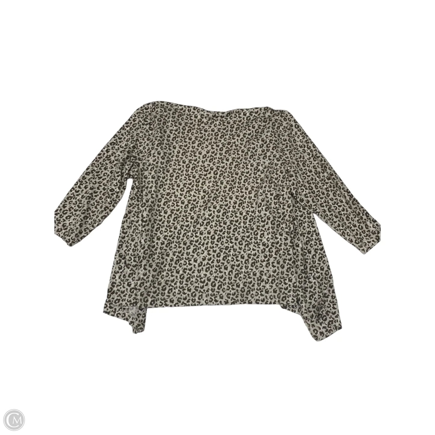 Cardigan By Chicos In Animal Print, Size: Xl