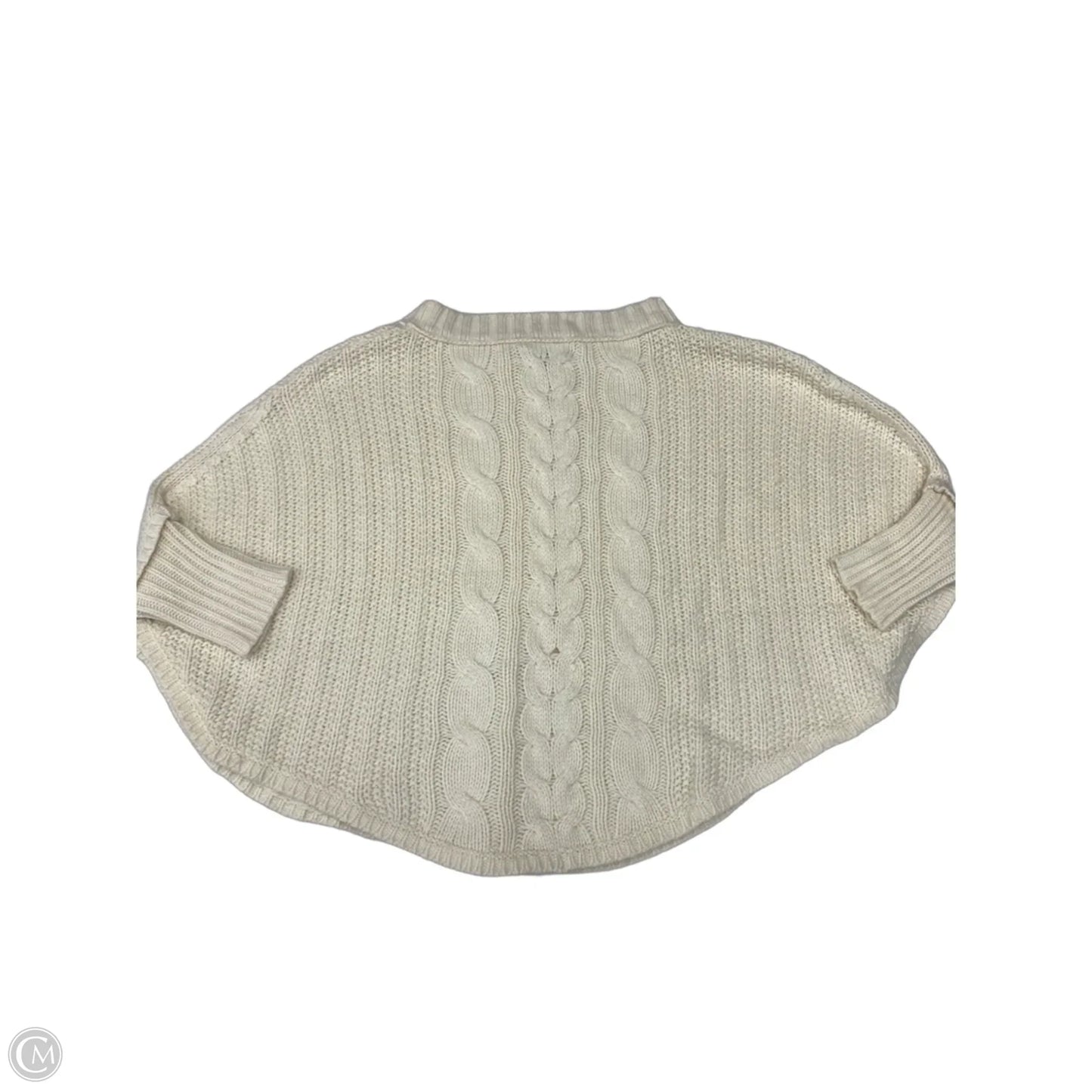 Sweater By Loft In Ivory, Size: Mp
