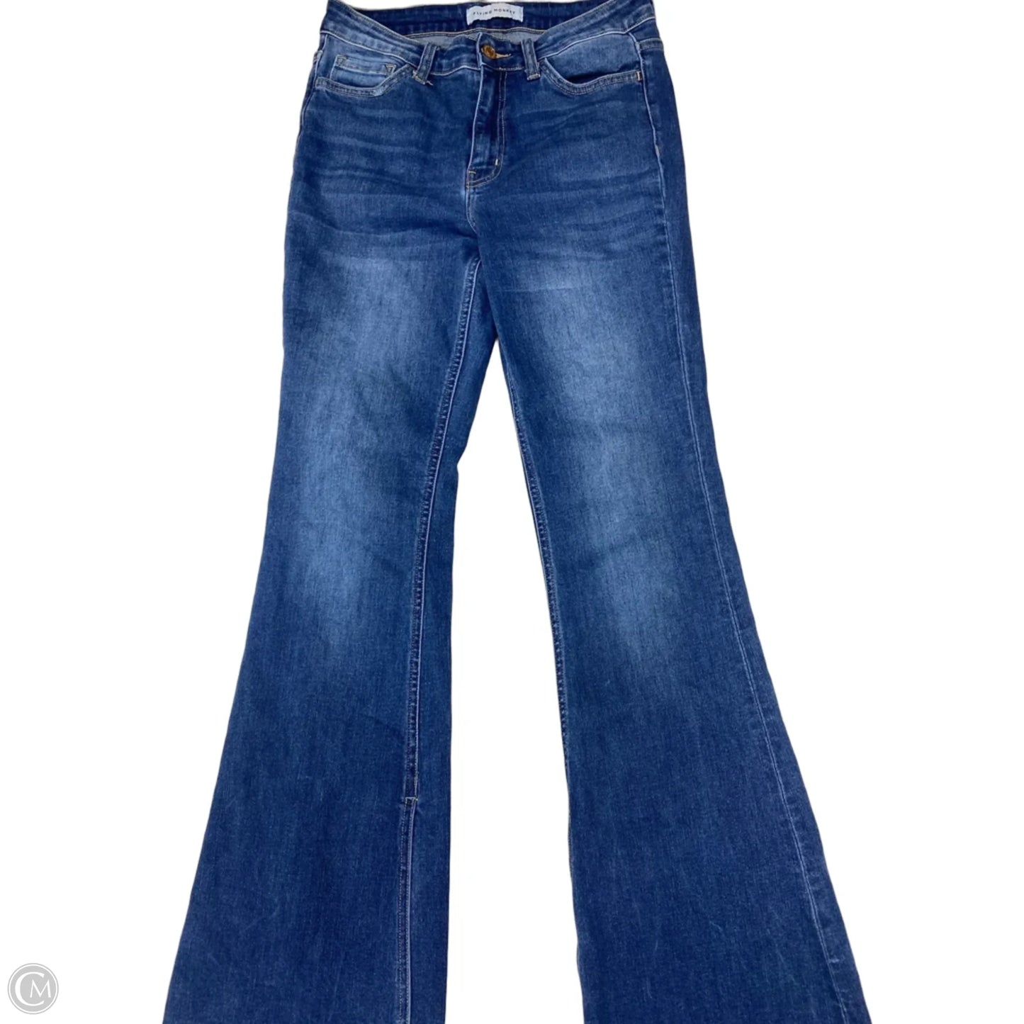 Jeans Flared By Flying Monkey In Blue Denim, Size: 8