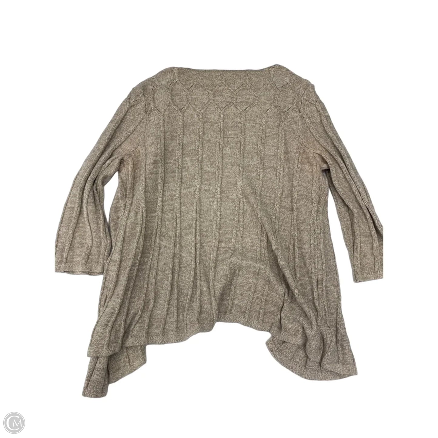 Sweater Cardigan By Croft And Barrow In Beige, Size: Xl