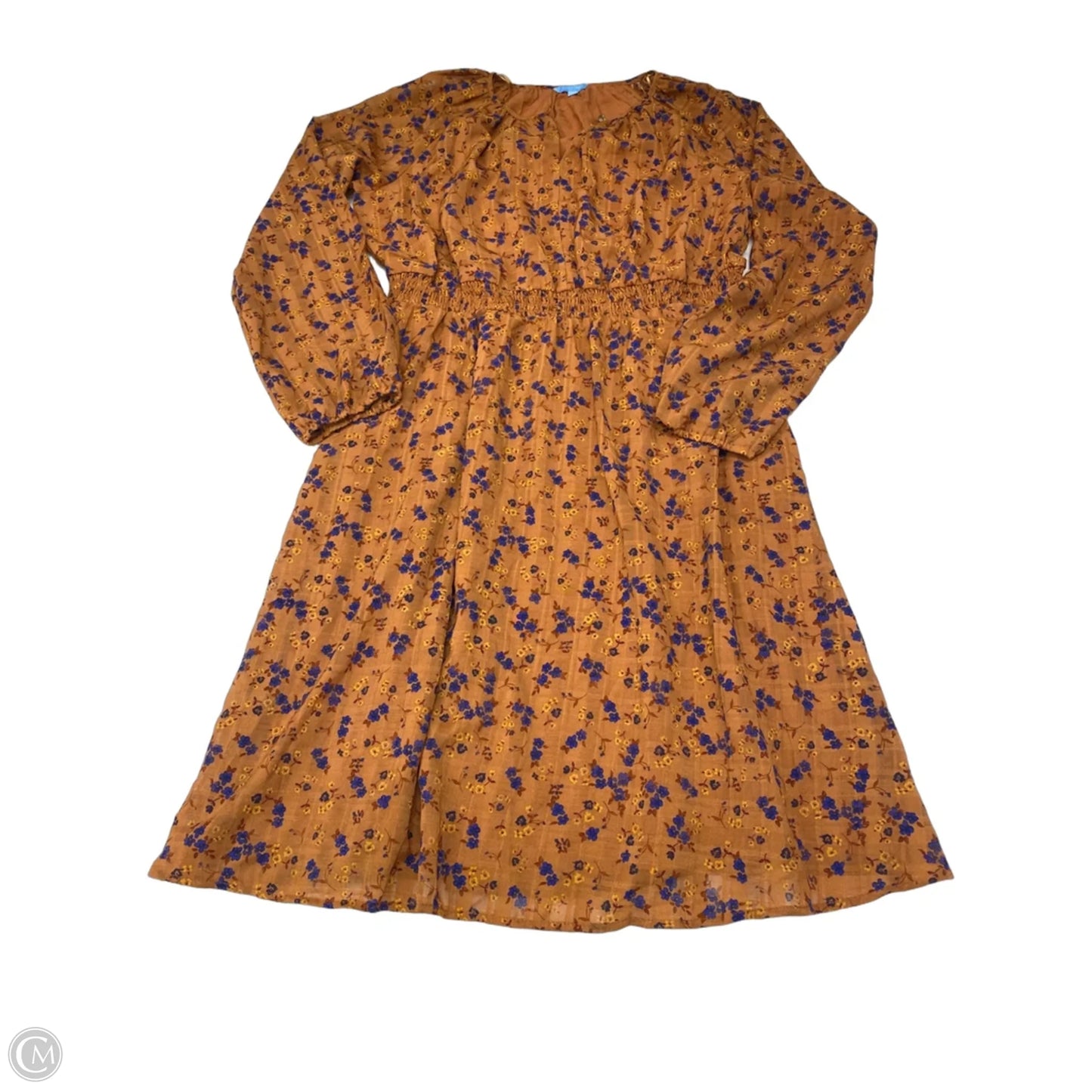 Dress Casual Midi By Draper James Rsvp In Floral Print, Size: Xl