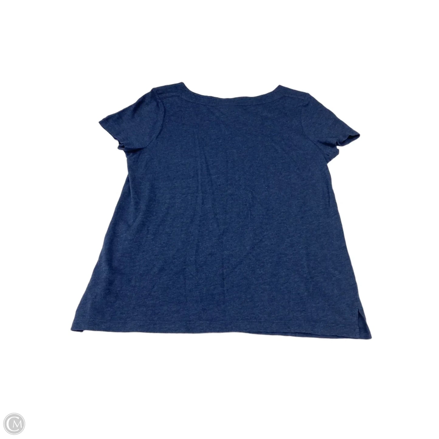 Top Short Sleeve By Chicos In Navy, Size: M