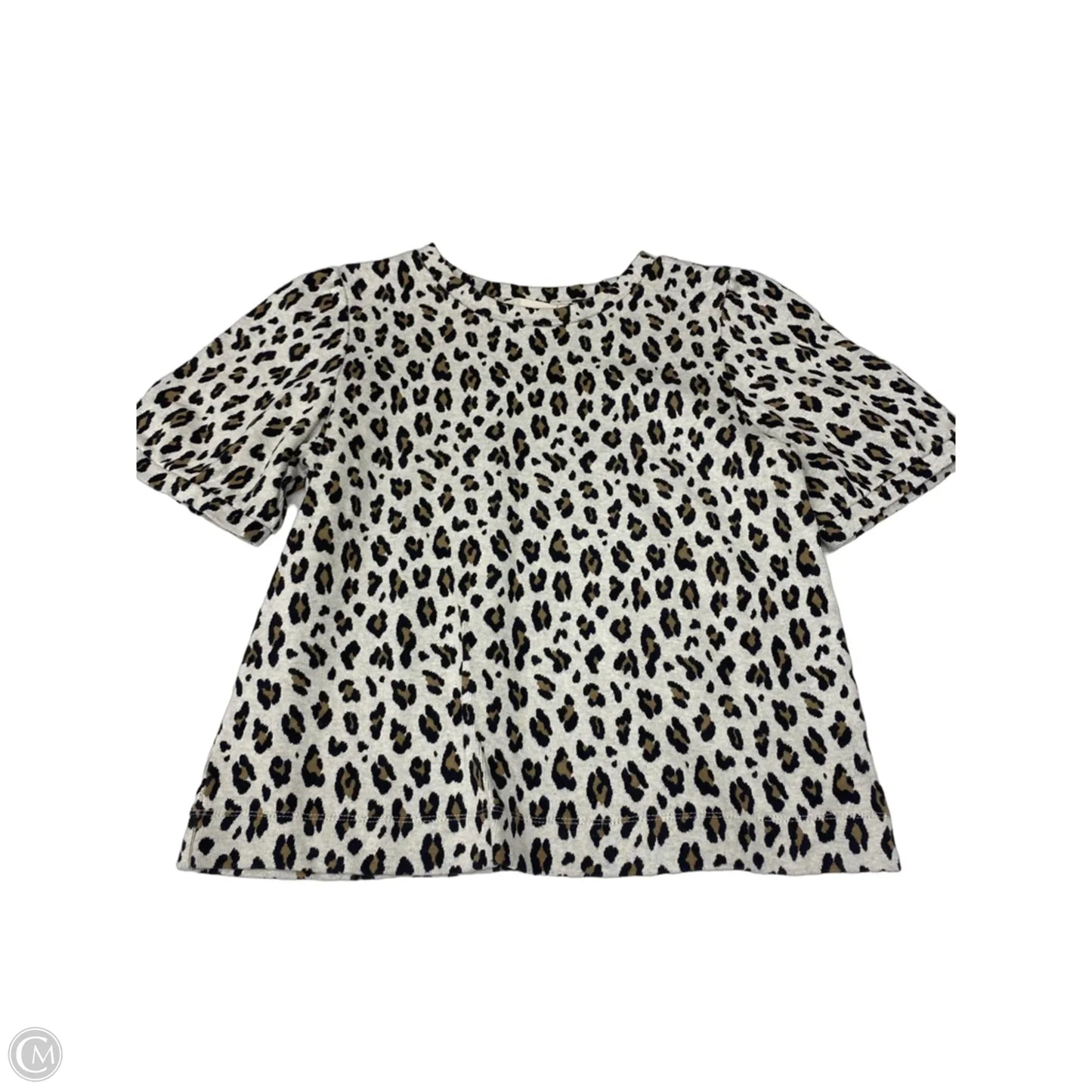 Top Short Sleeve By Loft In Animal Print, Size: S