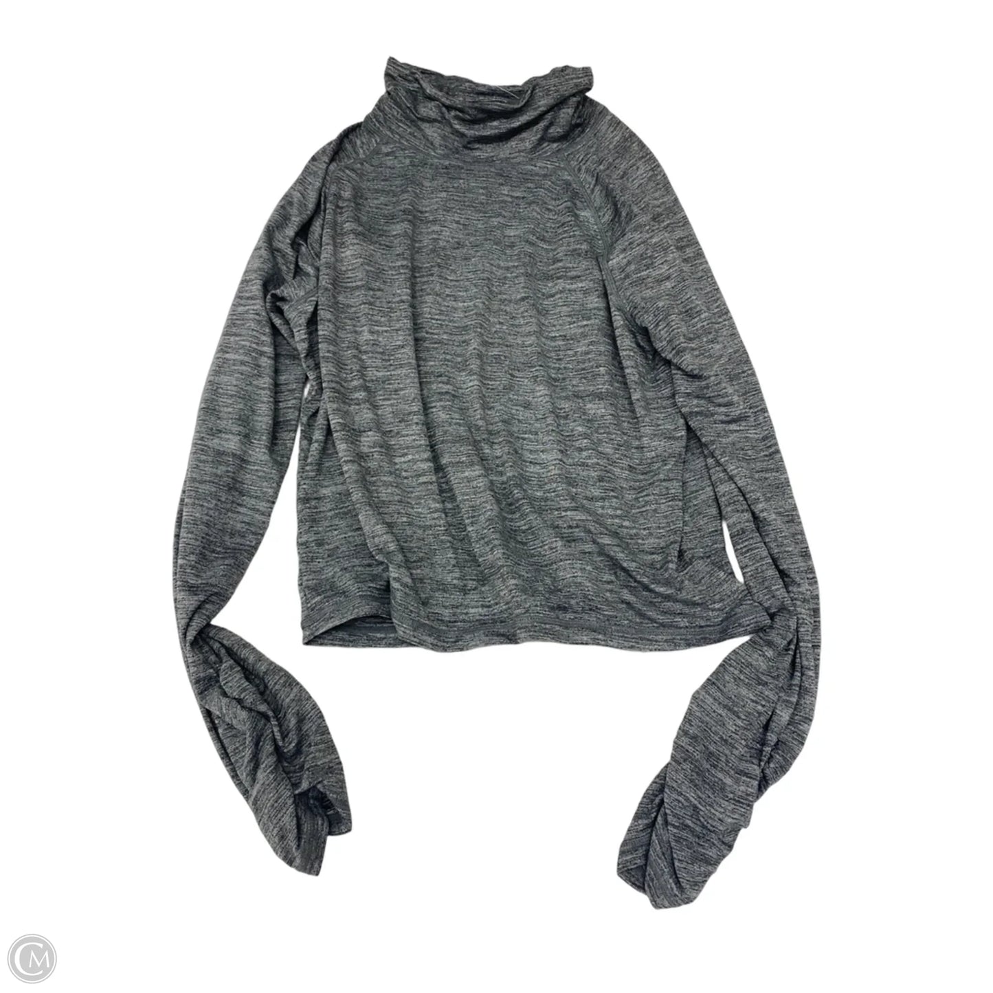 Athletic Top Long Sleeve Collar By Zella In Grey, Size: Xl