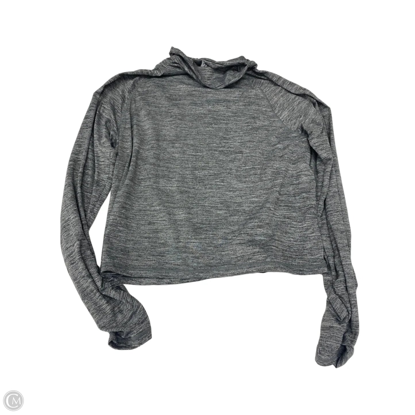 Athletic Top Long Sleeve Collar By Zella In Grey, Size: Xl
