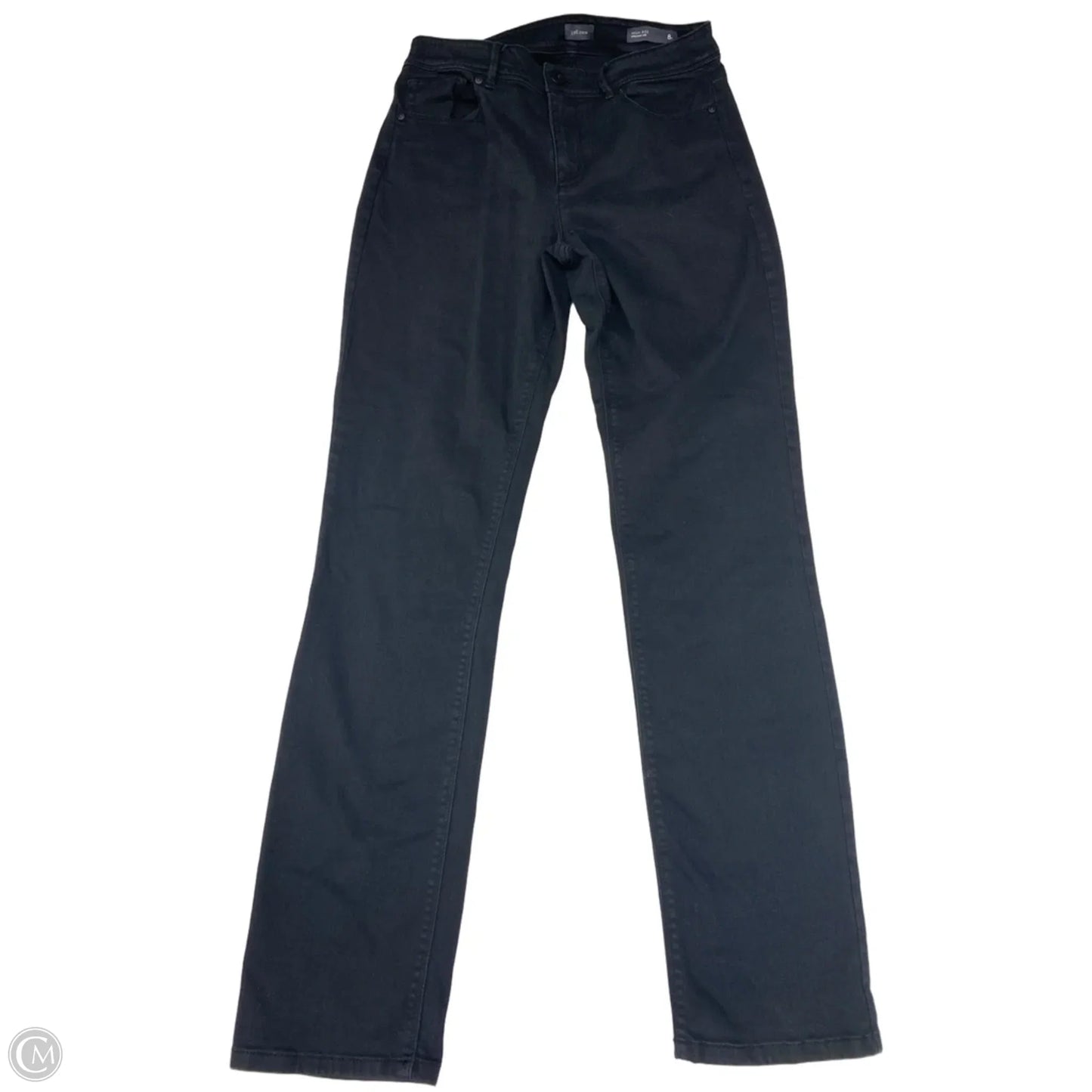 Jeans Straight By J. Jill In Black Denim, Size: 8