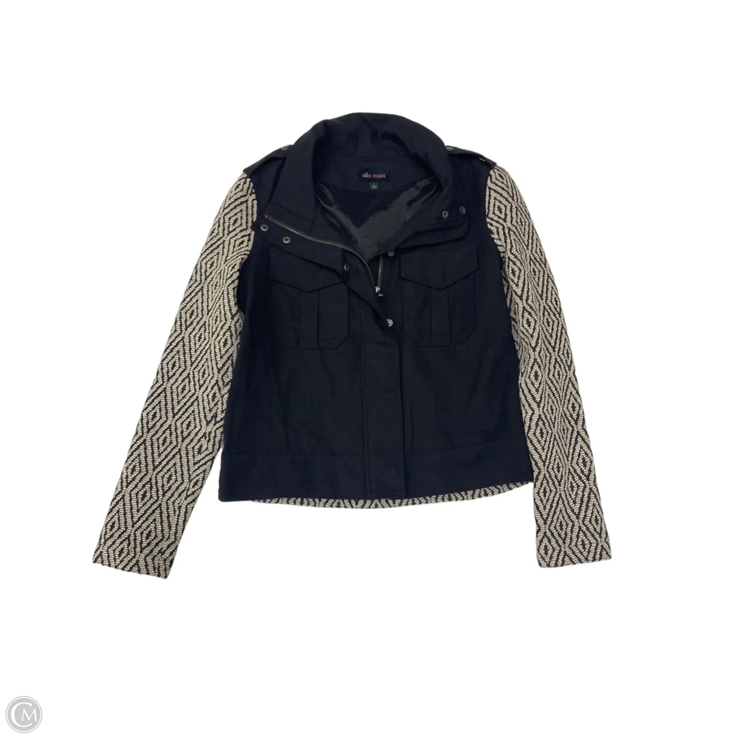 Jacket Other By Ella Moss In Black & Cream, Size: S