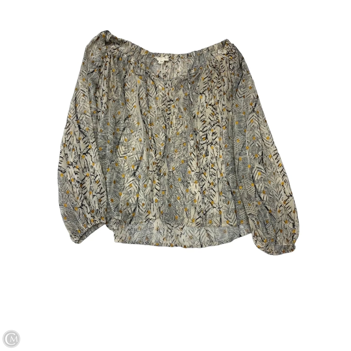 Blouse Long Sleeve By Lovestitch In Cream, Size: S