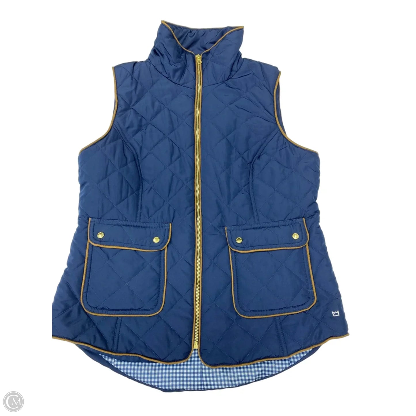 Vest Puffer & Quilted By Crown And Ivy In Blue, Size: L