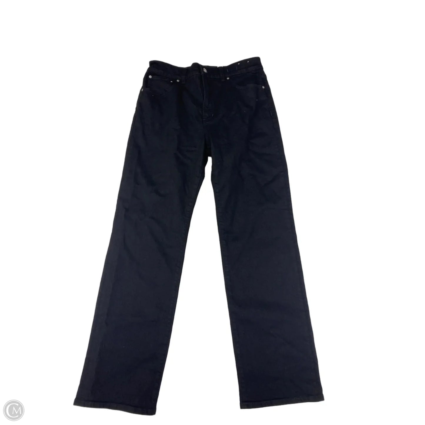 Jeans Straight By Madewell In Black Denim, Size: 10