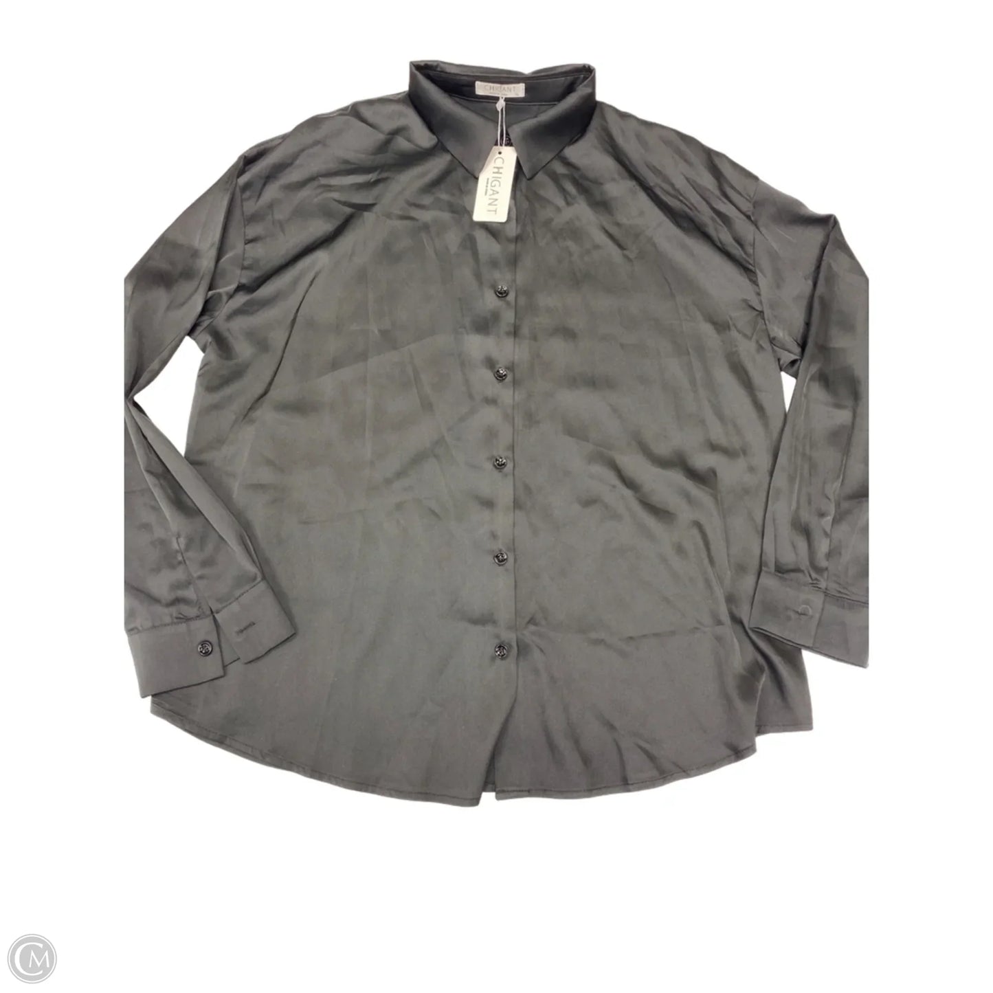 Blouse Long Sleeve By Clothes Mentor In Black, Size: Xl