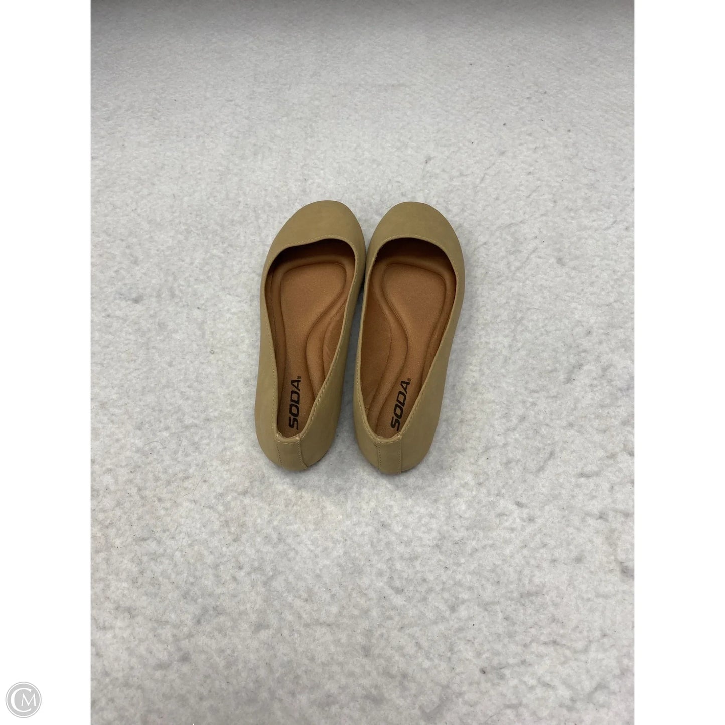 Shoes Flats By Soda In Beige, Size: 7.5