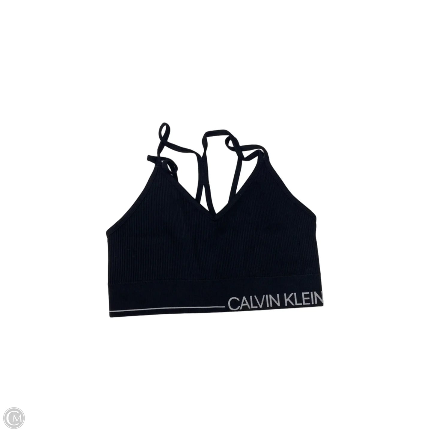 Athletic Bra By Calvin Klein Performance In Black, Size: M