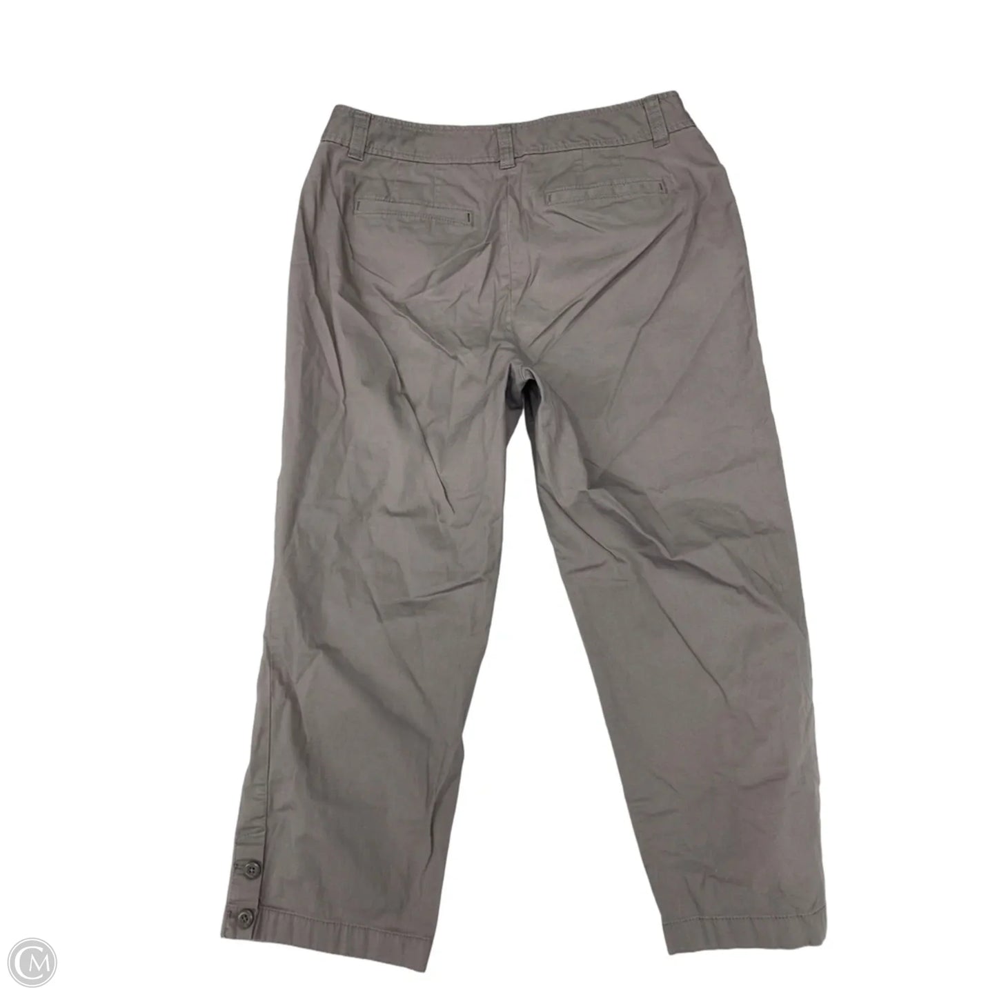 Pants Cropped By Loft In Grey, Size: 10