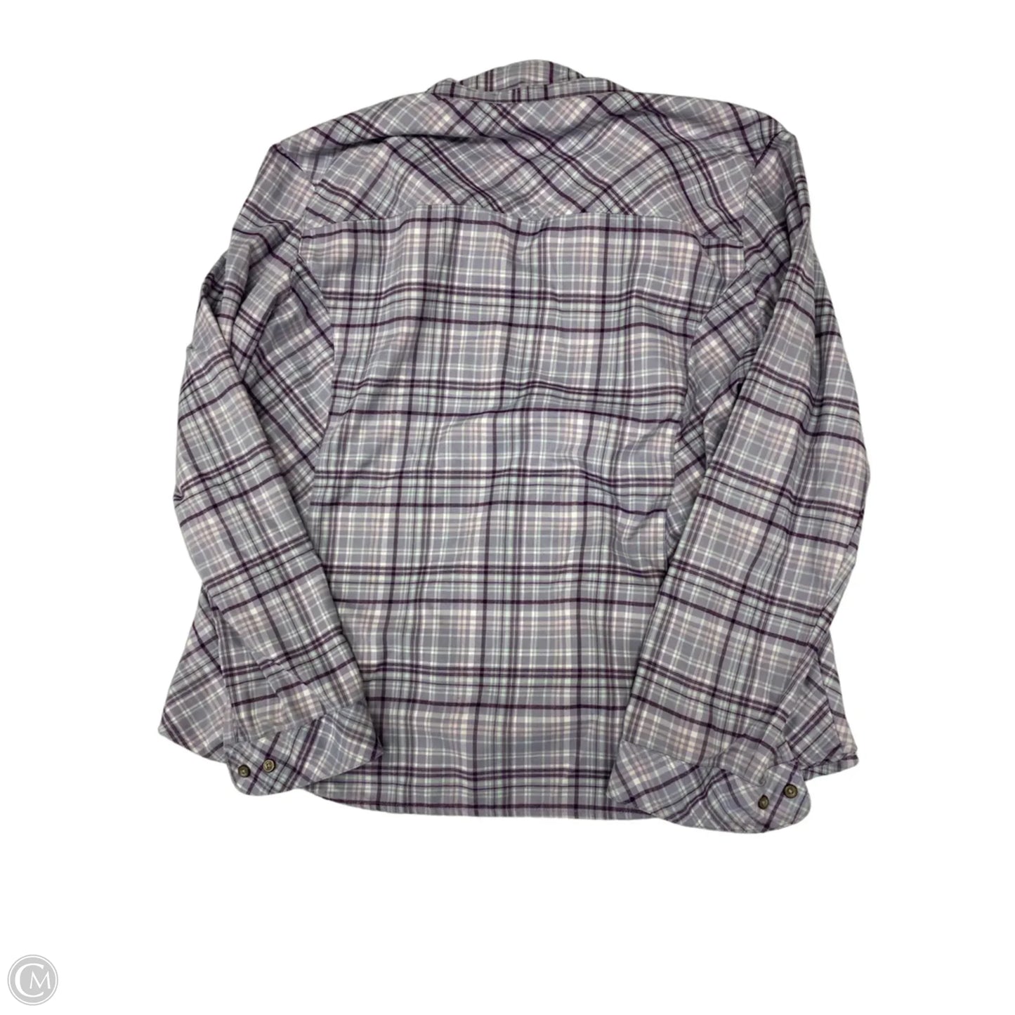Top Long Sleeve By Cabelas In Plaid Pattern, Size: Xl