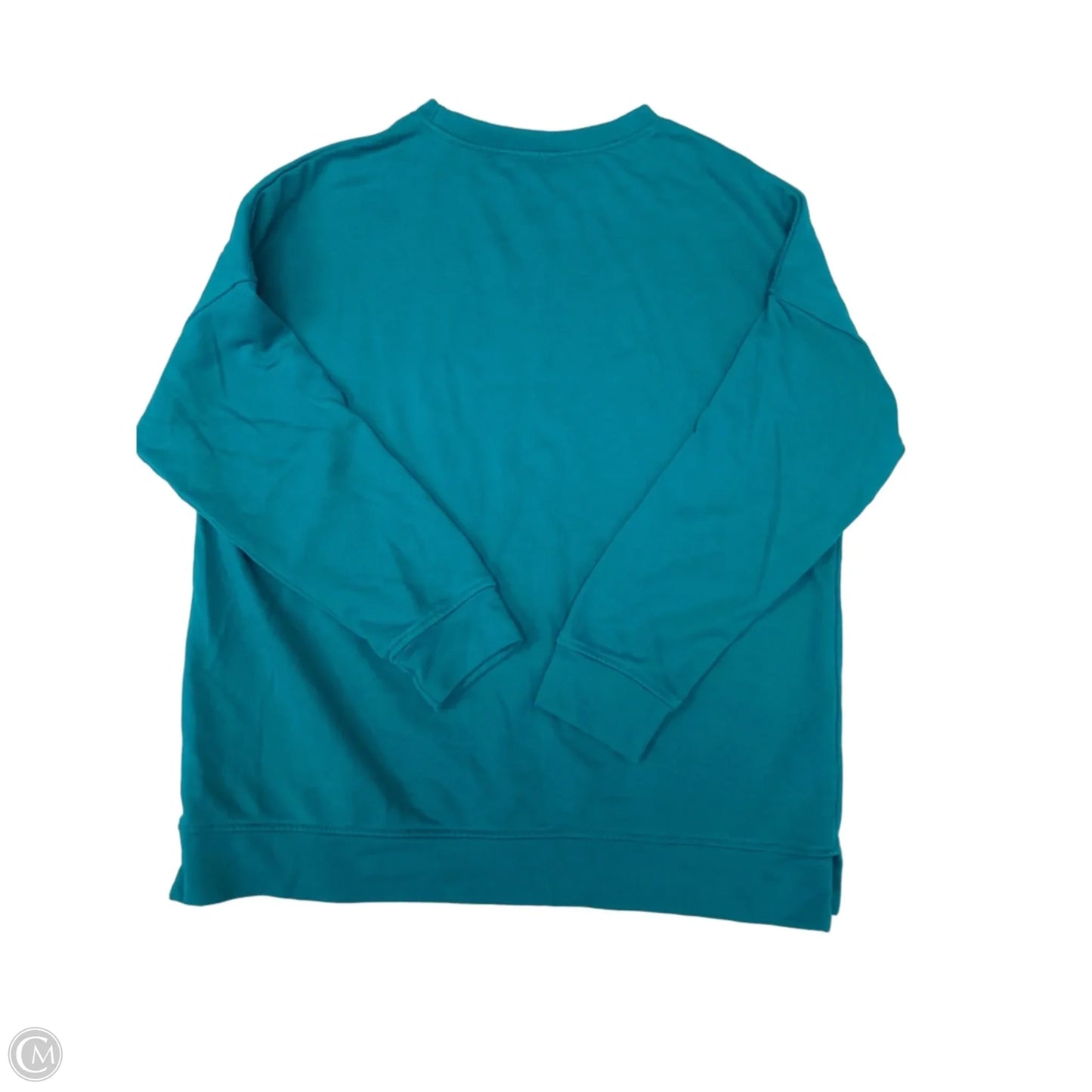 Sweatshirt Crewneck By Clothes Mentor In Teal, Size: L