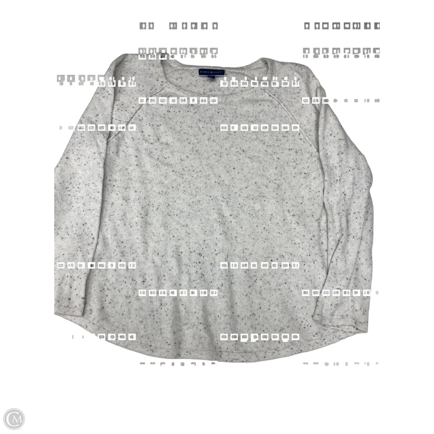 Sweater By Karen Scott In White, Size: L