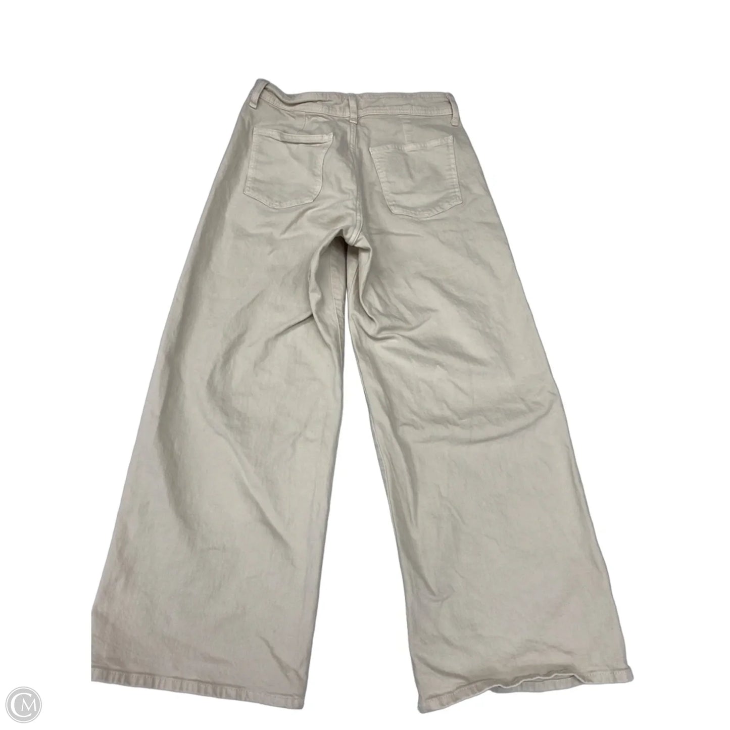 Jeans Wide Leg By Universal Thread In Cream Denim, Size: 8