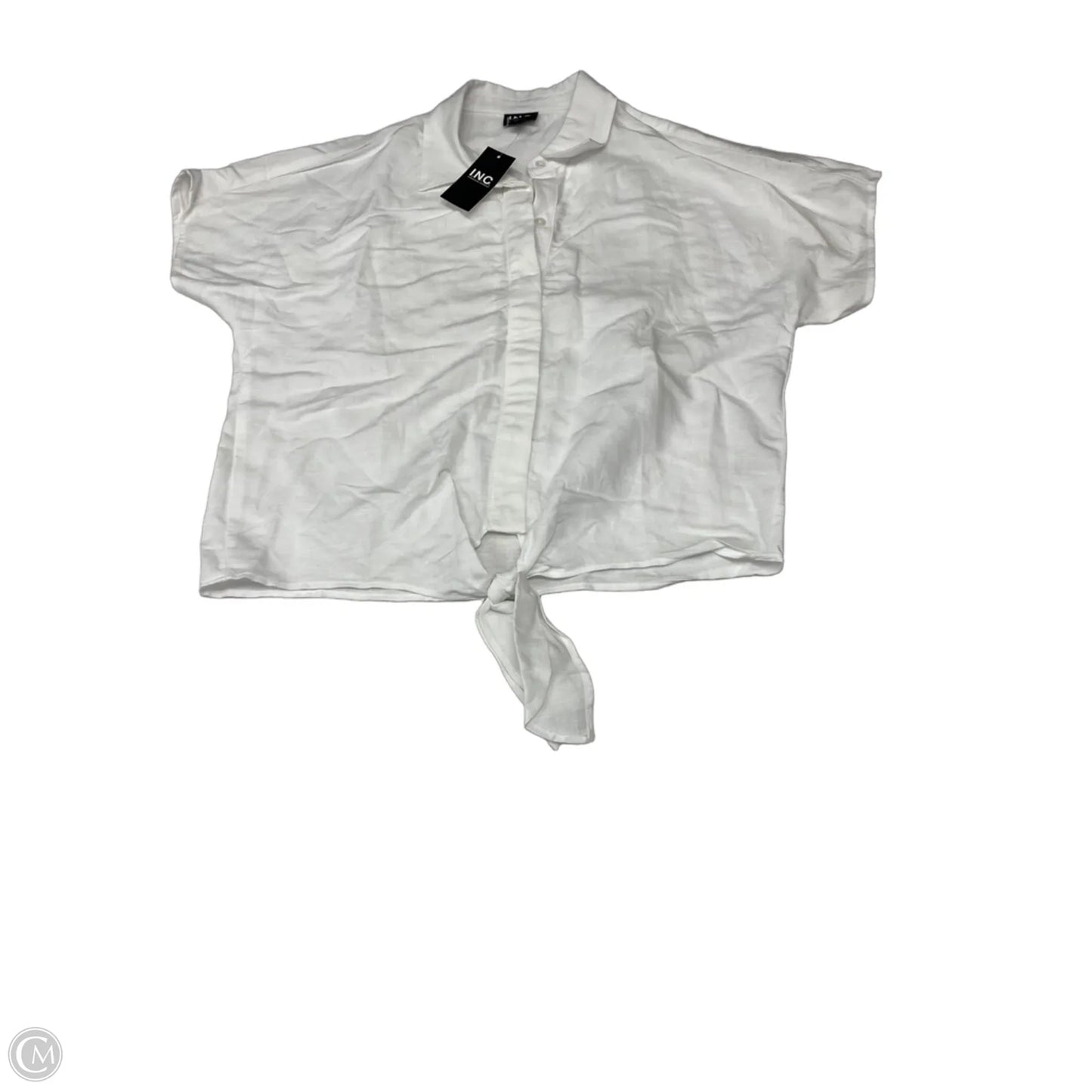Top Short Sleeve By Inc In White, Size: S
