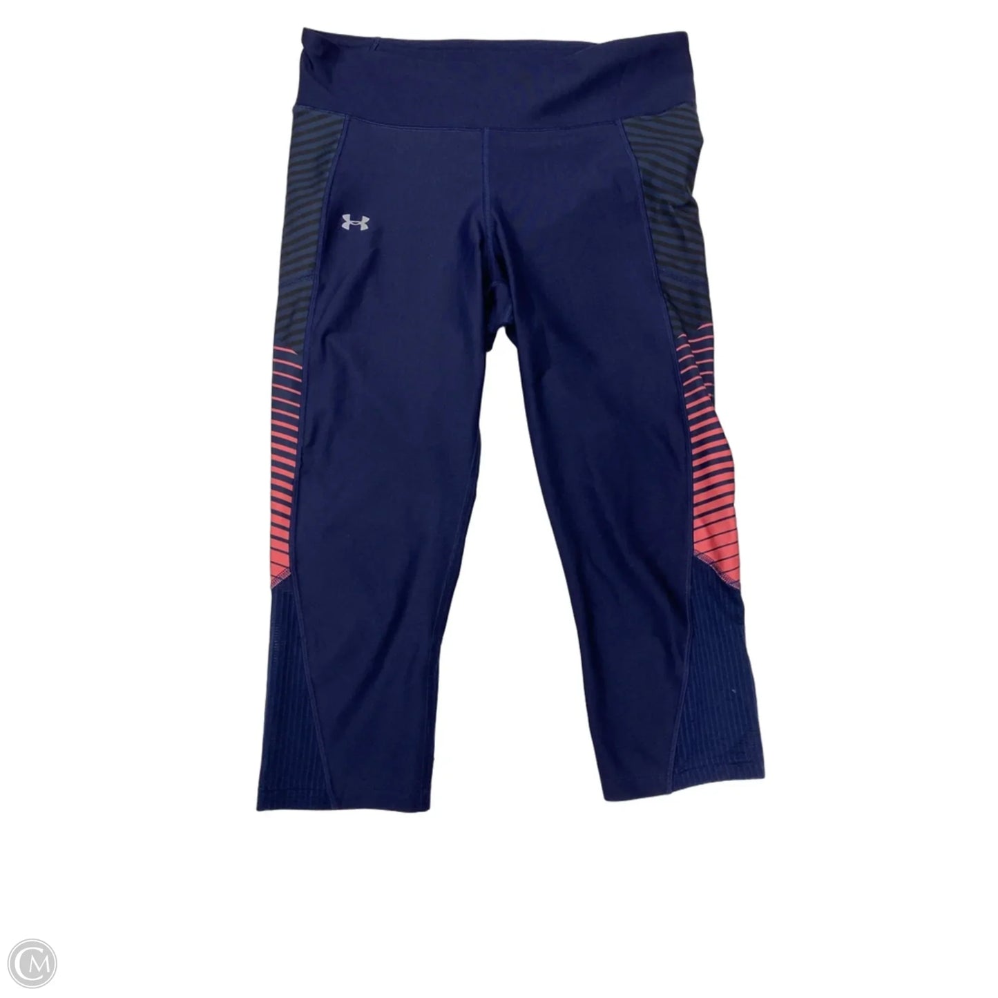 Athletic Leggings Capris By Under Armour In Blue, Size: M