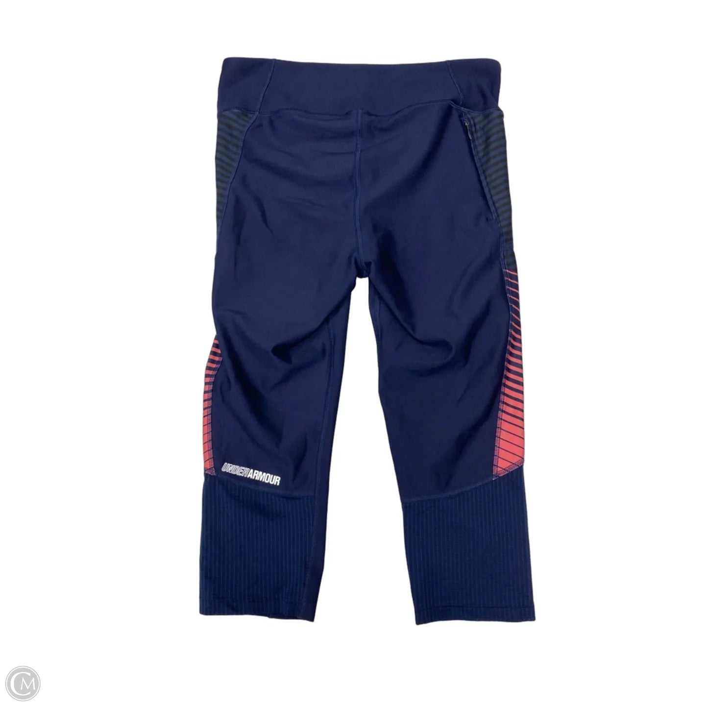 Athletic Leggings Capris By Under Armour In Blue, Size: M