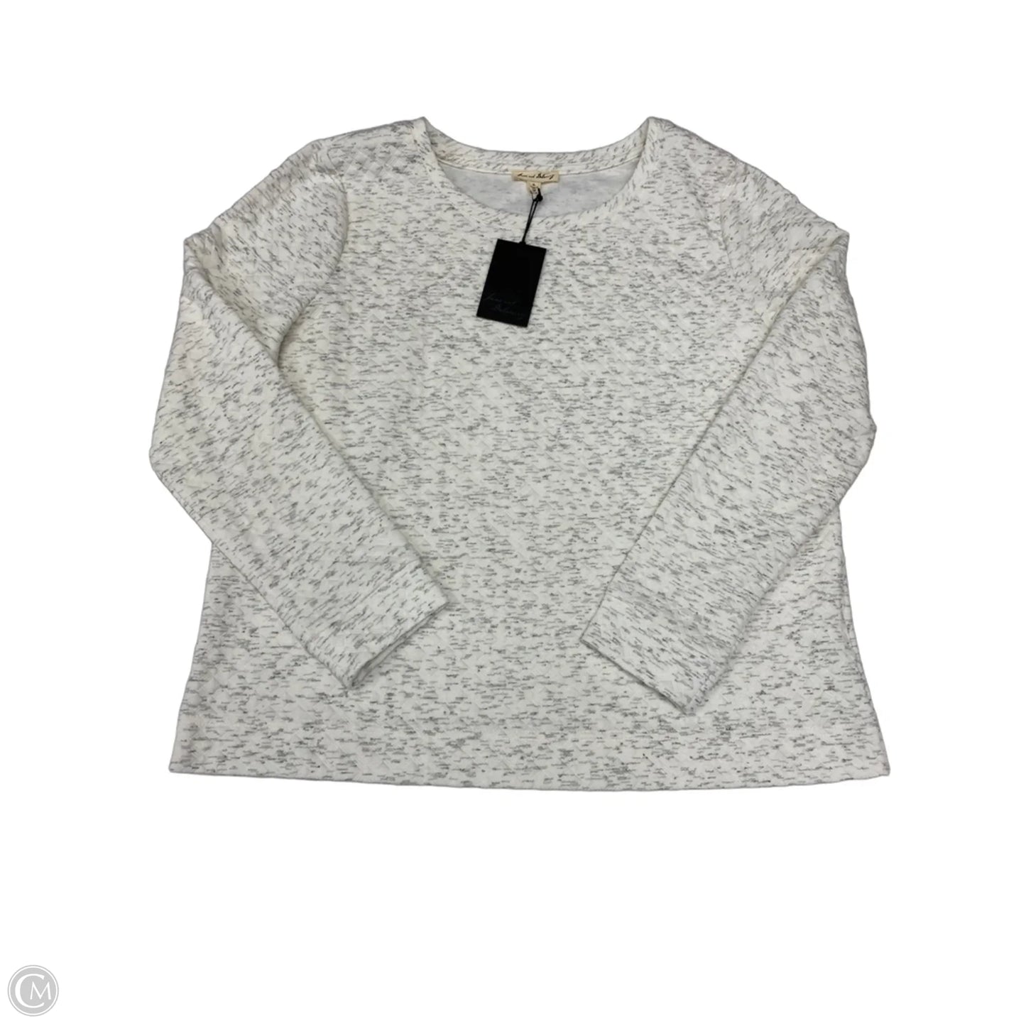 Sweatshirt Crewneck By Jane And Delancey In Grey & White, Size: Xl