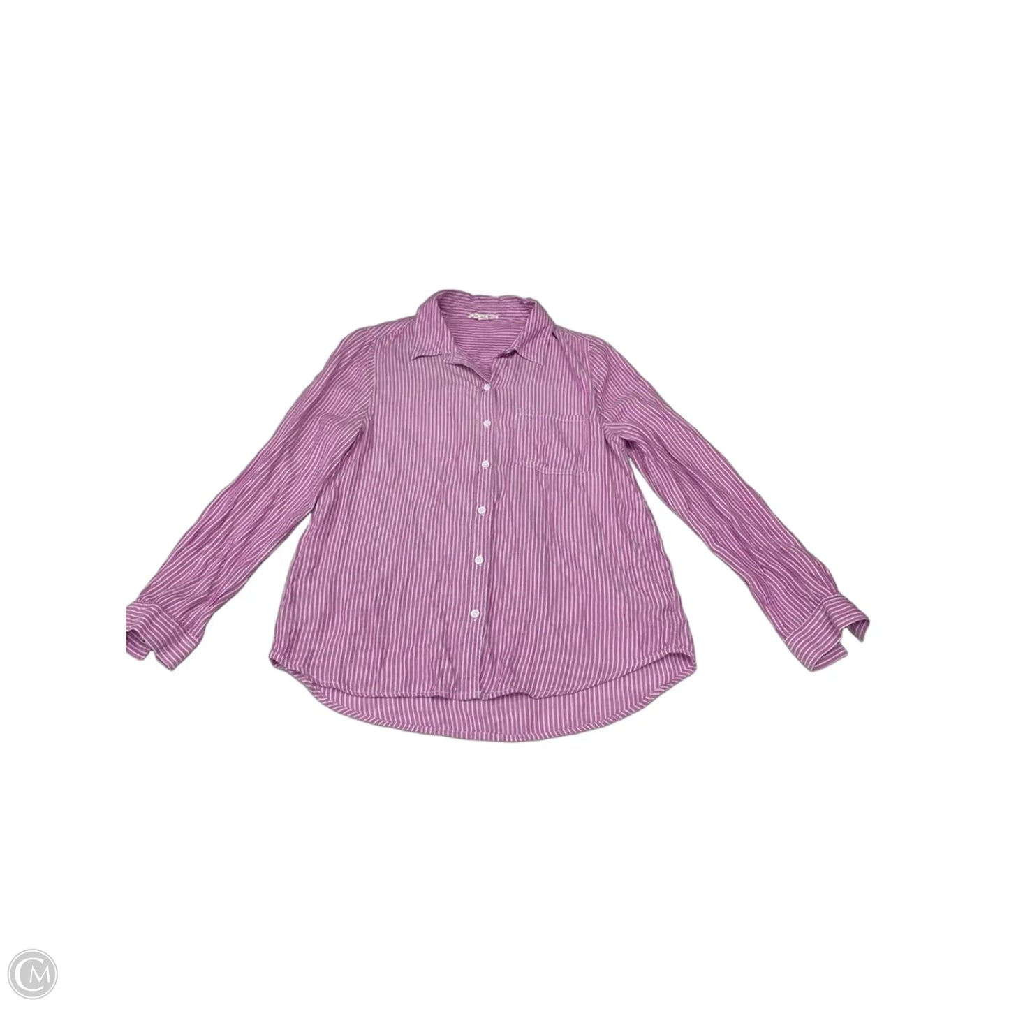 Top Long Sleeve By Beachlunchlounge In Striped Pattern, Size: S