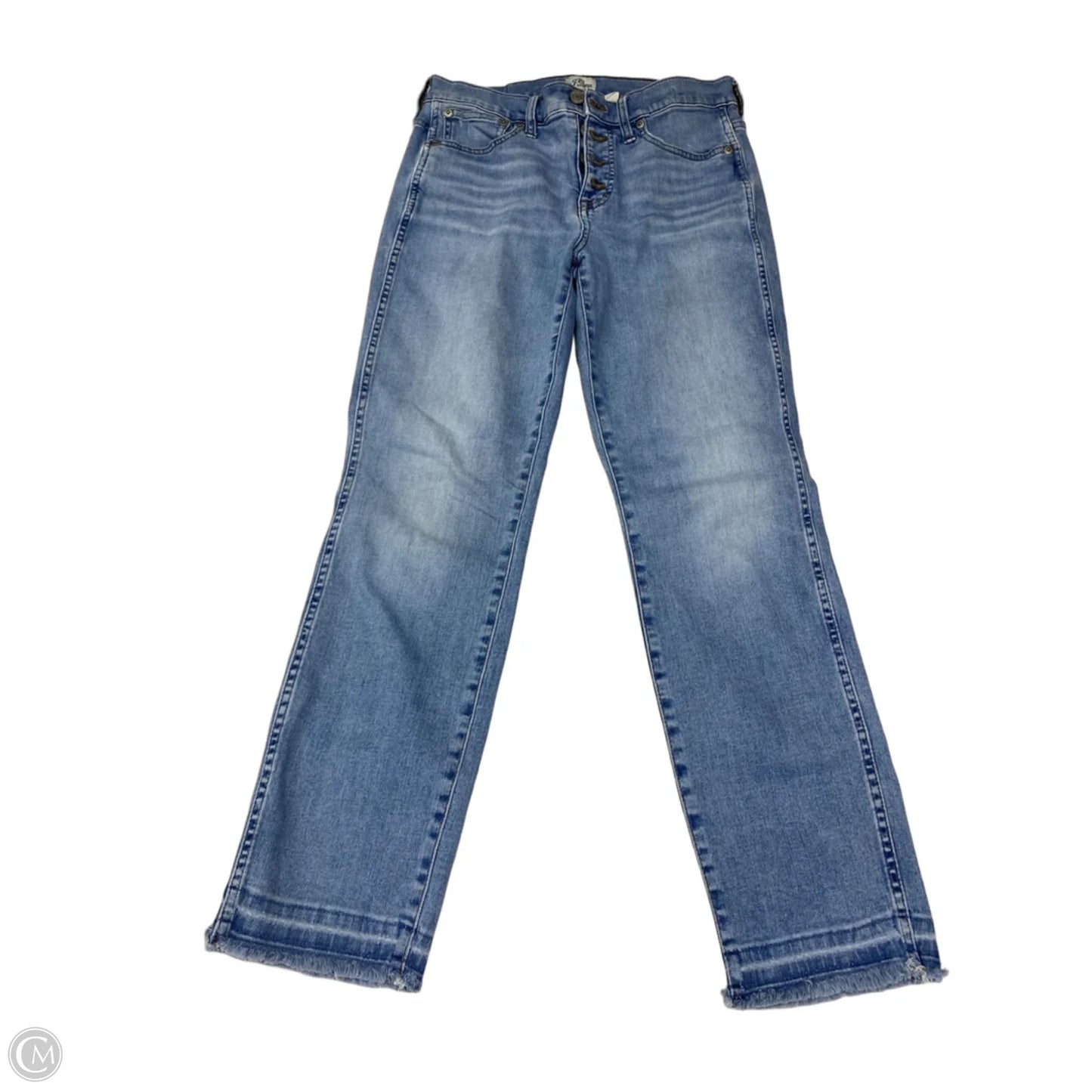 Jeans Straight By J. Crew In Blue Denim, Size: 4