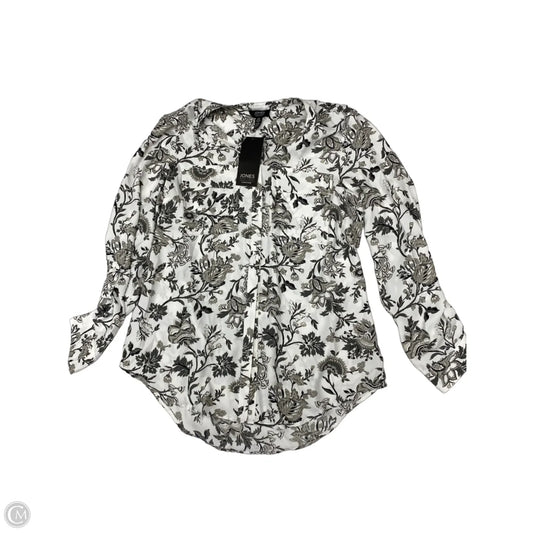 Blouse Long Sleeve By Jones New York In Floral Print, Size: M