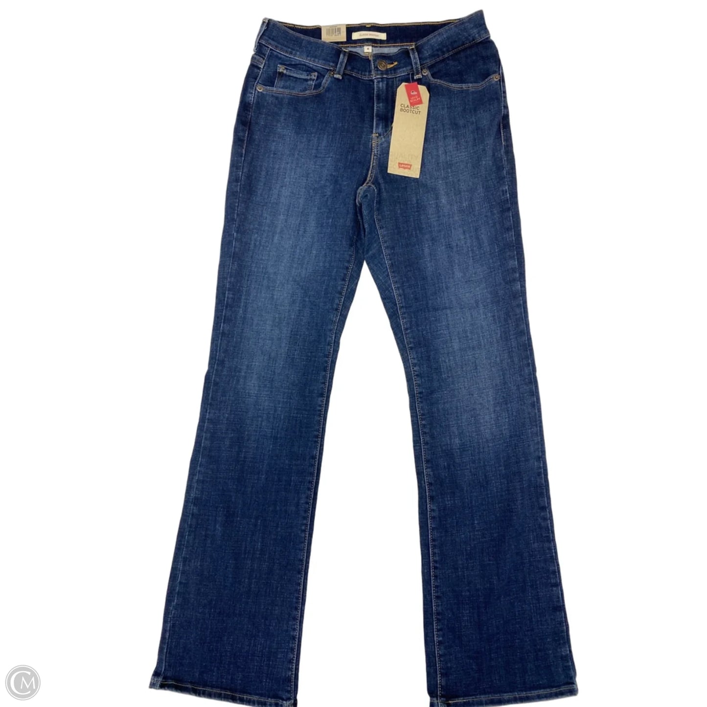 Jeans Boot Cut By Levis In Blue Denim, Size: 6