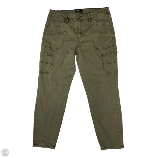 Jeans Skinny By Oat In Green Denim, Size: 16