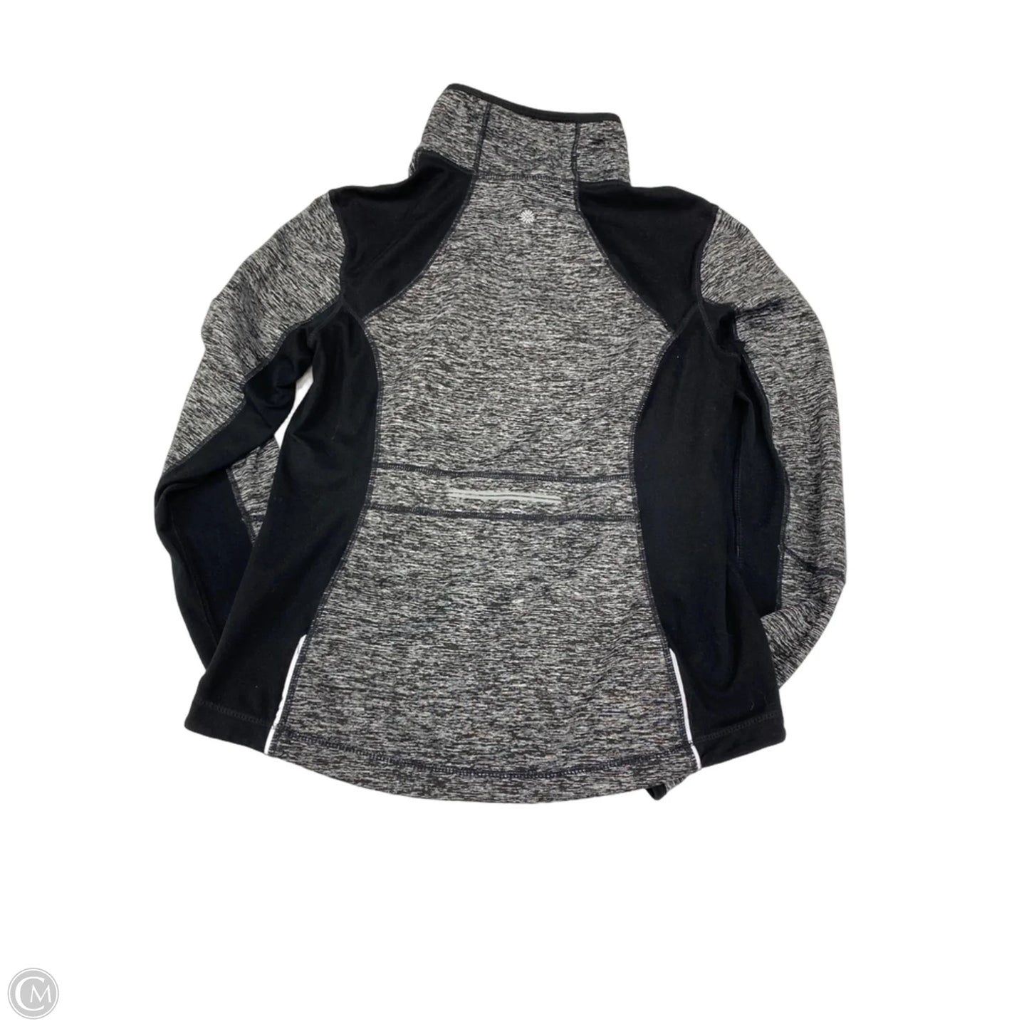 Athletic Jacket By Tangerine In Black & Grey, Size: M