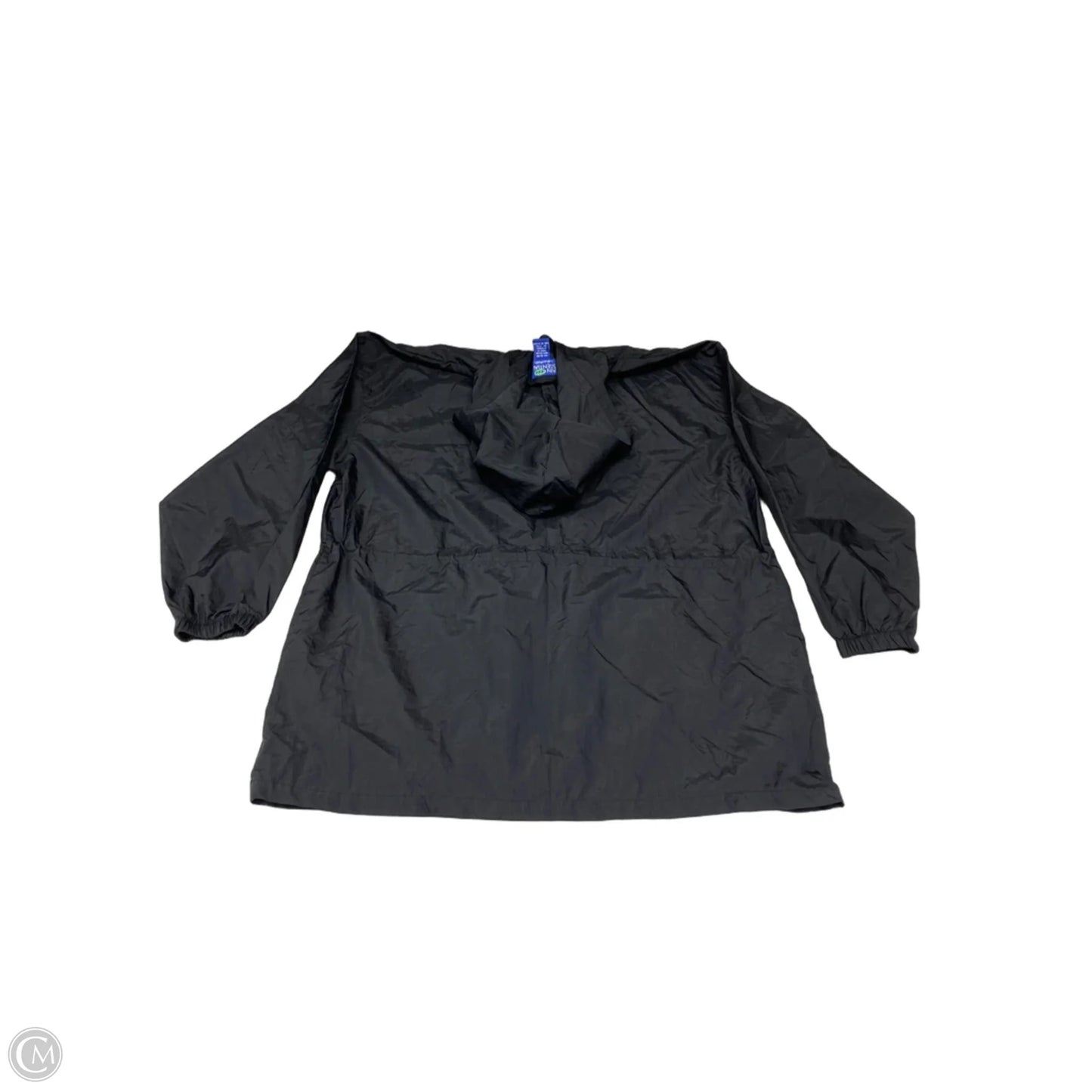 Coat Raincoat By Clothes Mentor In Black, Size: S