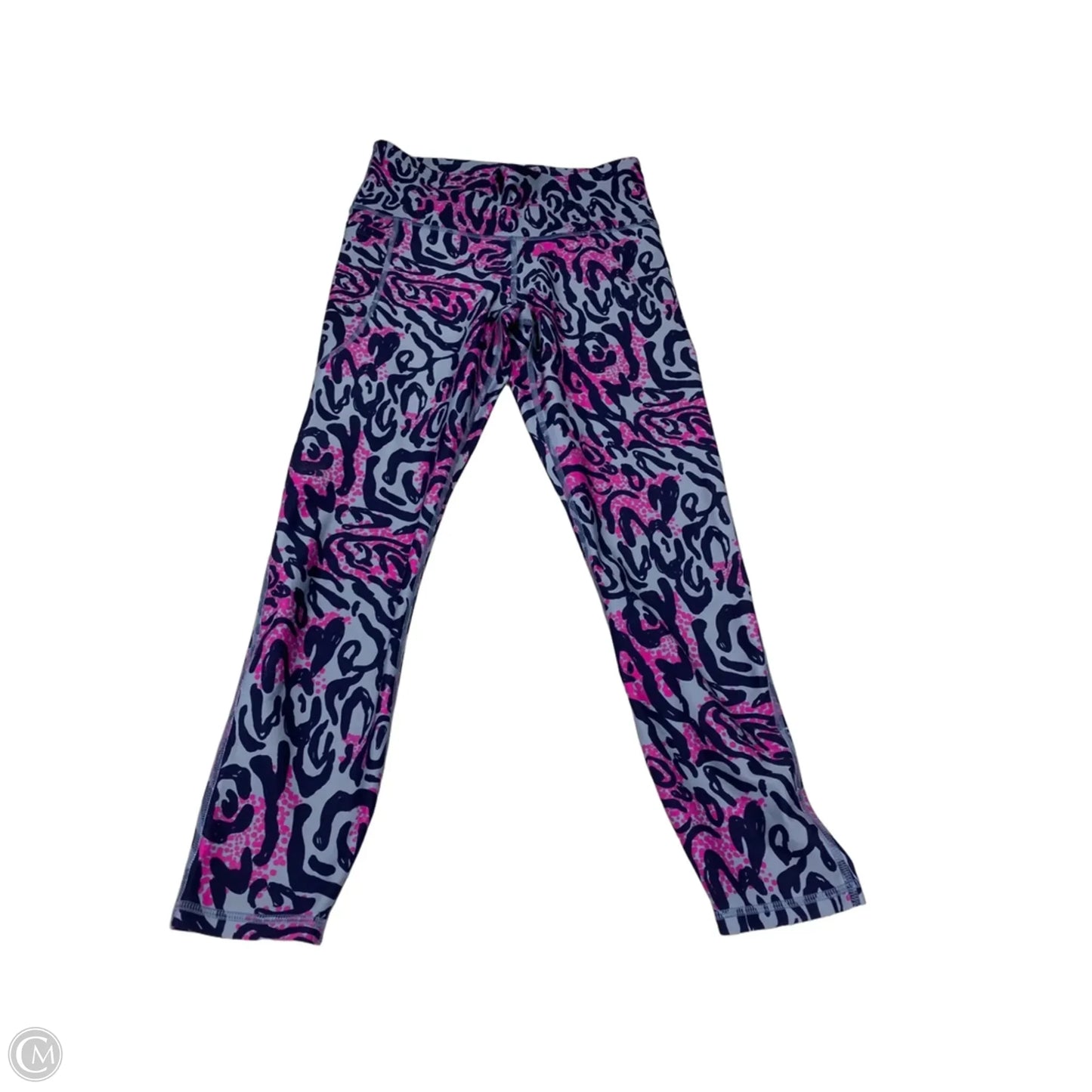 Athletic Leggings By Under Armour In Blue & Purple, Size: M
