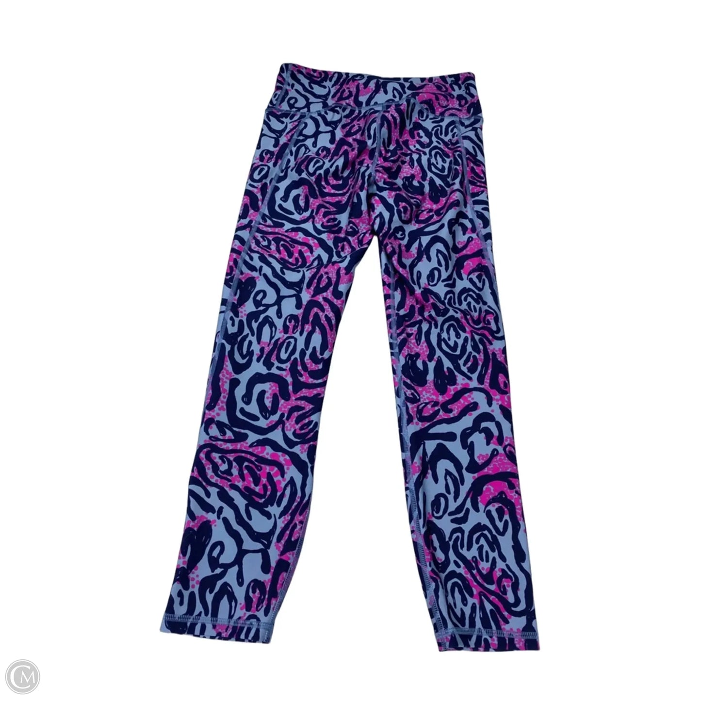 Athletic Leggings By Under Armour In Blue & Purple, Size: M