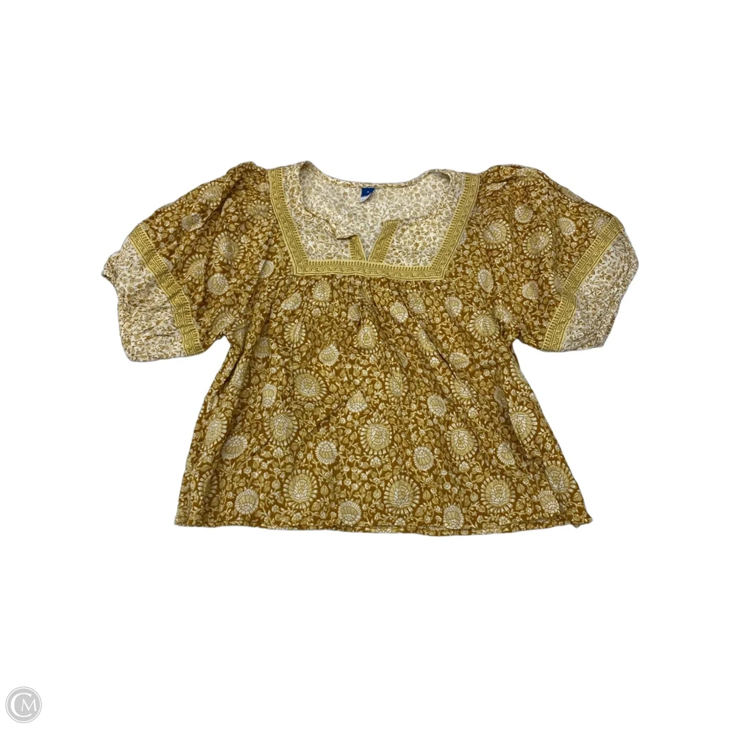 Top Short Sleeve By Old Navy In Paisley Print, Size: M