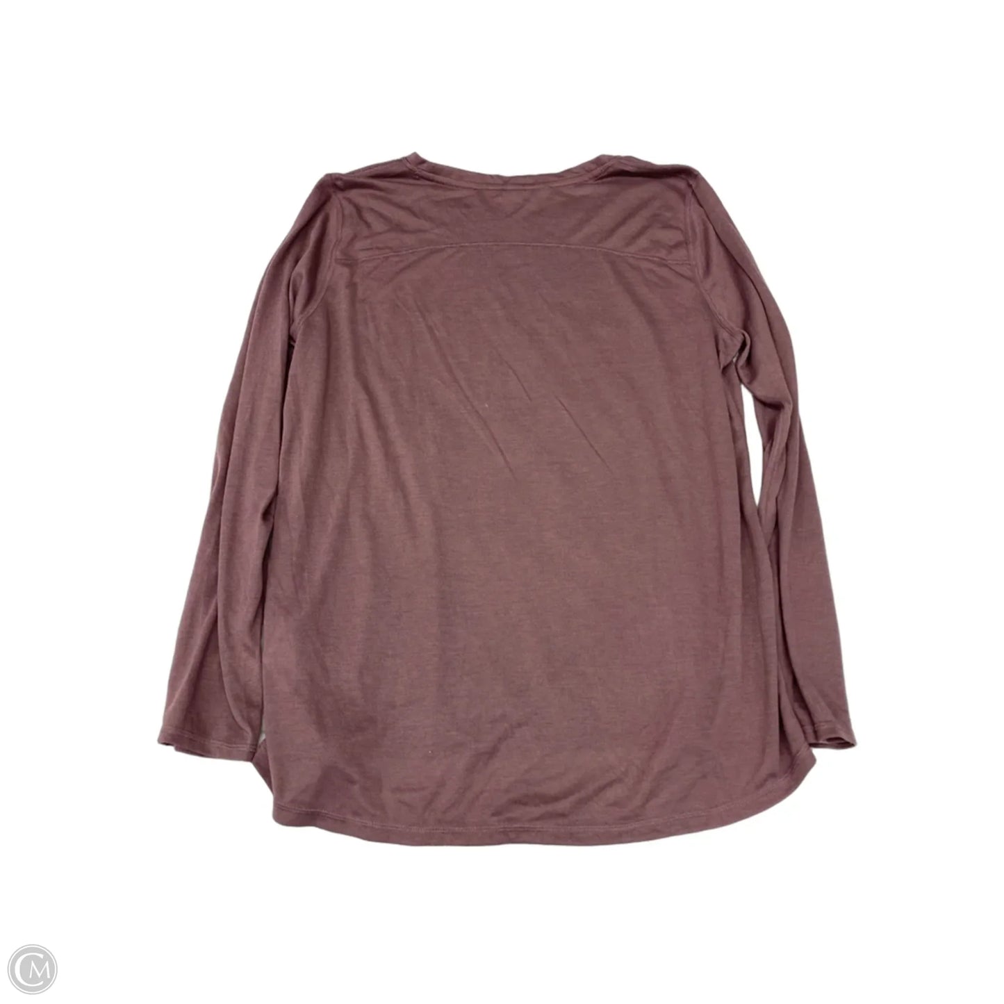 Athletic Top Long Sleeve Collar By Calvin Klein Performance In Mauve, Size: Xl