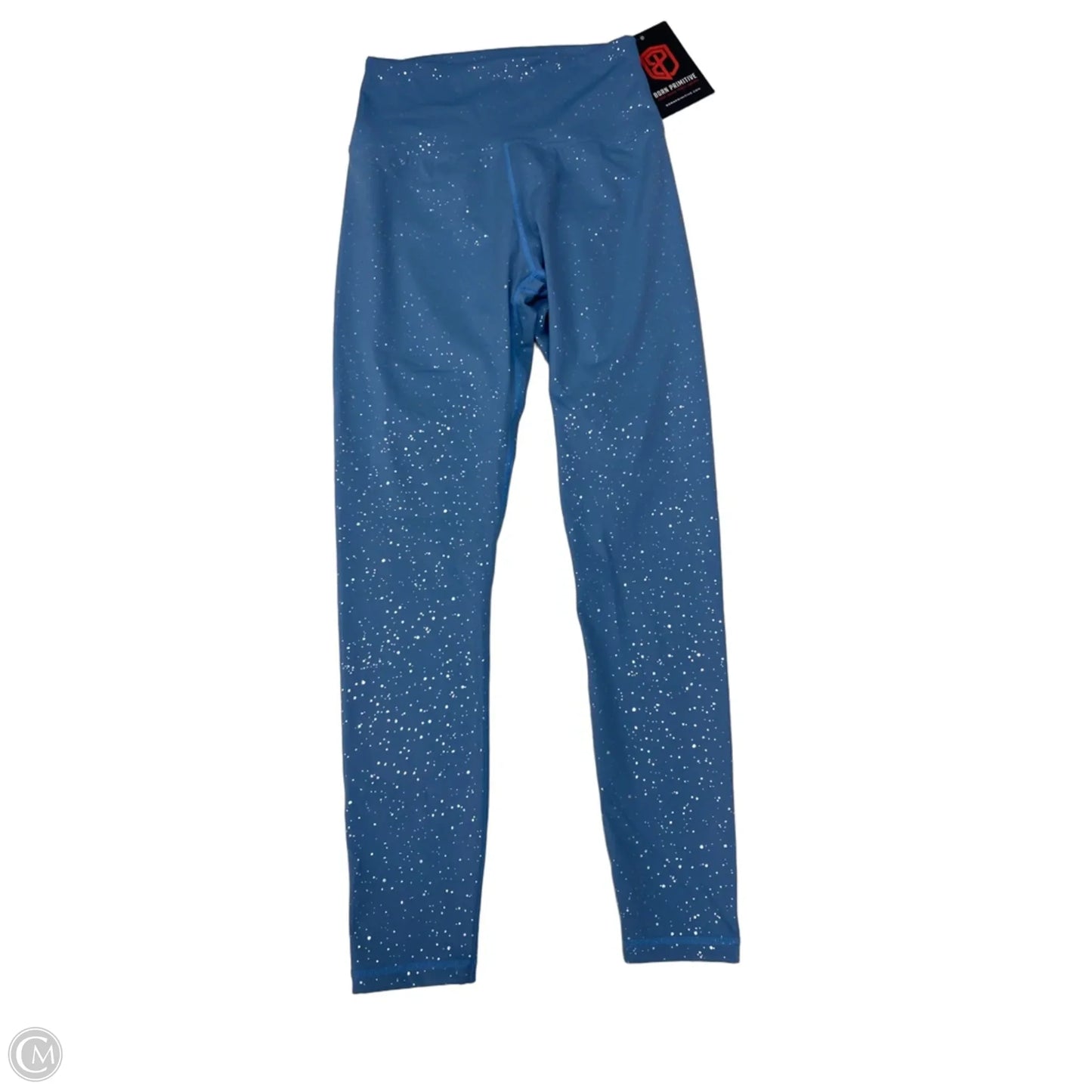 Athletic Leggings By Cmc In Blue & Silver, Size: L
