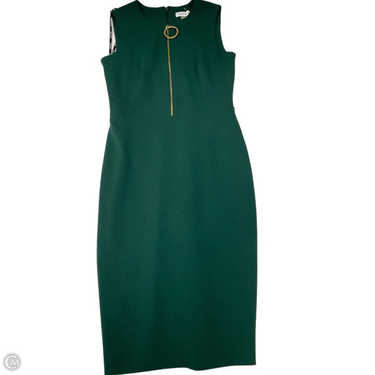Dress Work By Calvin Klein In Green, Size: Xs